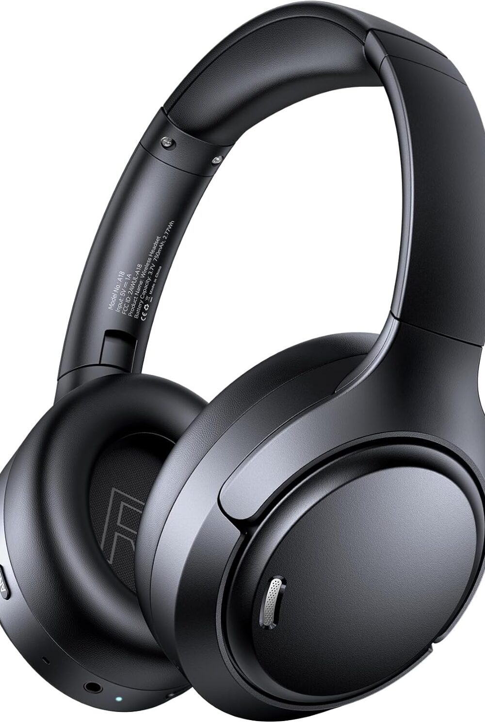Hybrid Active Noise Cancelling Bluetooth 6.0 Headphones 120H Long Playtime, 6 ENC Mic, Over Ear Headphones Wireless, Hi-Res Audio, Memory Foam Earcup, Transparency Mode ANC Headphone for Travel Office